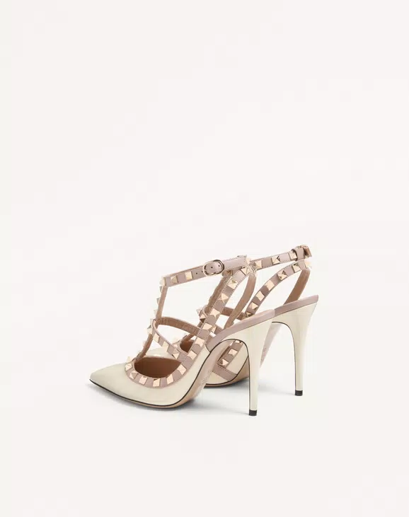 Valentino Patent Rockstud Caged Pump 100Mm - Image 4